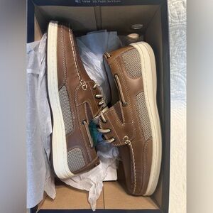 NIB Dockers mens 8.5 dark tan leather